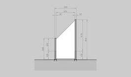 Glaszaun - Komplettset PD-SL