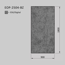 Zaunelement - Glas EOP-2504-BZ