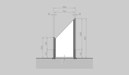 Glaszaun - Komplettset SD-SL