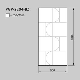 Zaunelement - Glas PGP-2204-BZ