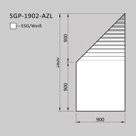 Zaunelement - Glas SGP-1902-AZL