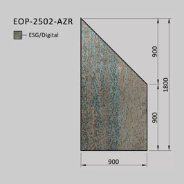 Zaunelement - Glas EOP-2502-AZR