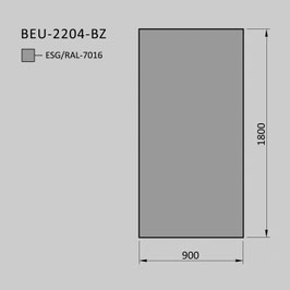Zaunelement - Glas BEU-2204-BZ