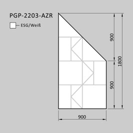 Zaunelement - Glas PGP-2203-AZR