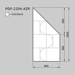 Zaunelement - Glas PGP-2204-AZR