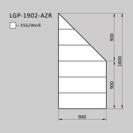 Zaunelement - Glas LGP-1902-AZR