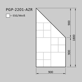 Zaunelement - Glas PGP-2201-AZR
