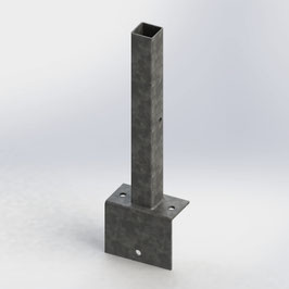Konsole-C für Zaunpfosten 60 x 60 mm