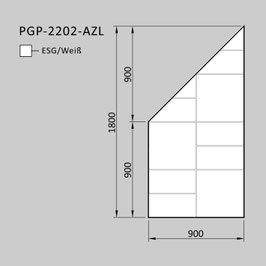 Zaunelement - Glas PGP-2202-AZL