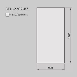 Zaunelement - Glas BEU-2202-BZ
