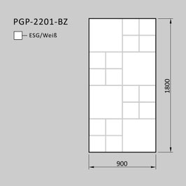 Zaunelement - Glas PGP-2201-BZ