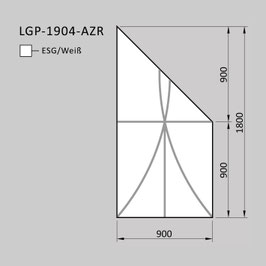 Zaunelement - Glas LGP-1904-AZR