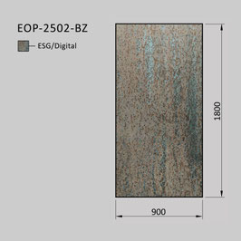 Zaunelement - Glas EOP-2502-BZ