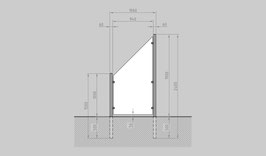 Glaszaun - Komplettset HB-LS
