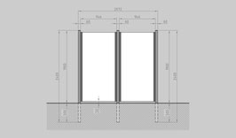 Glaszaun - Komplettset SB-G2