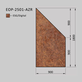 Zaunelement - Glas EOP-2501-AZR