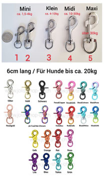 Zubehör (Karabiner / Ringe) Leine flach gefl. mit 6 Seilen 4mm