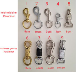 Zubehör Bodenarbeitsseil / Karabiner