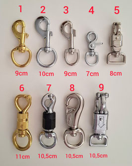 Zubehör / Karabiner  (Für Strick rundgeflochten mit 8 Seilen)
