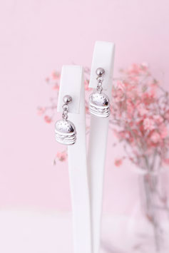 Burger Ohrstecker silber