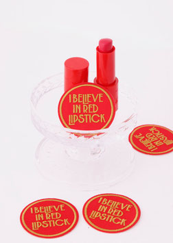 Red Lipstick Aufbügelpatch