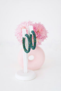 Mermaid Creolen silber midi
