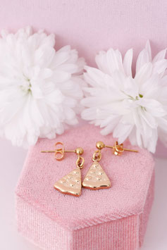 Pizza Ohrringe gold/silber