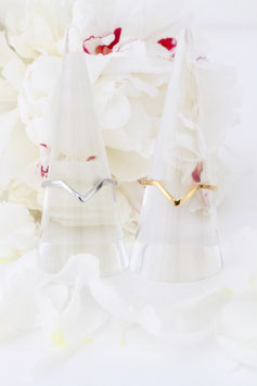 Chevron Ring gold/silber
