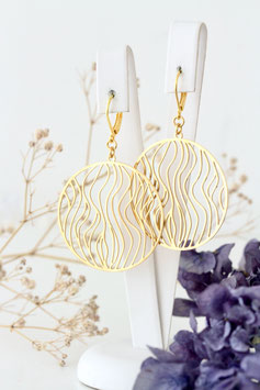Donauwelle Ohrringe gold/silber