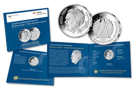 20-Euro-Silbermünze 2025 "ELLY HEUSS-KNAPP - 75 JAHRE MÜTTERGESESUNGSWERK" Spiegelglanz