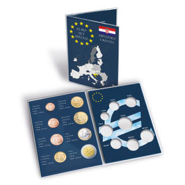 Münzkarte für Kursmünzensatz Kroatien