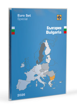 Münzkarte für Euro-Kursmünzensatz Bulgarien