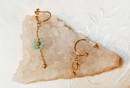 Les Boucles d'Oreilles "Fleur de Lune"