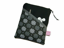 ERT9 eReader Tasche eBook Reader Tablet Hülle Flower Circle 2 schwarz, Maßanfertigung