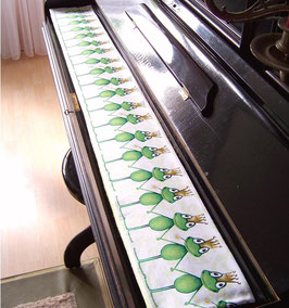 Tastenläufer Froschprinzchen für Klavier Keyboard Piano Flügel Längenwahl x Breite 15,5 cm Tastaturabdeckung Klavierabdeckung Tastatur