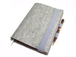 KH1 Kalenderhülle Wollfilz mit Stifthalter Hülle Einband für Din A5 Buchkalender, Notizbuch bis max. 21 x 15 x 2,5 cm, personalisierbar