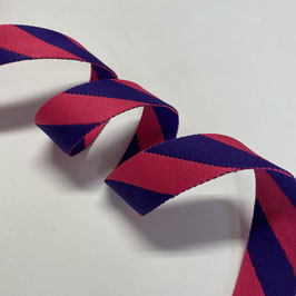 Gurtband Streifen, lila-pink, 3cm