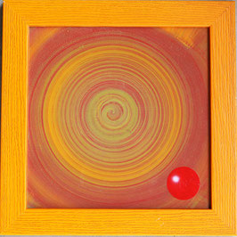 Renato Natale Chiesa -  Vortice giallo e rosso