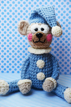 Teddy in pyjama / Teddy im Schlafanzug