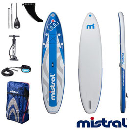 Mistral（ミストラル）インフレータブルSUP「Adventure11.5''」アドベンチャー11.5''（3Pパドル、リーシュコード、空気ポンプ一式）