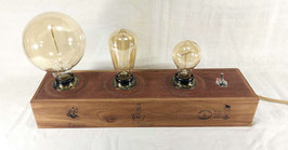 Lampe à poser décorative style rétro Edison 3 ampoules