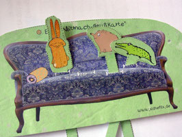 Mitmachgrußkarte Papiertheater von Janine Jonneg