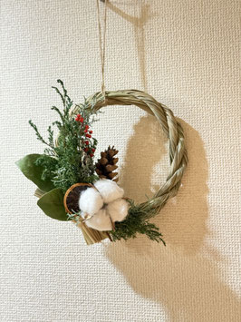 レモングラスで編むハーブ香るしめ縄リースお申込
