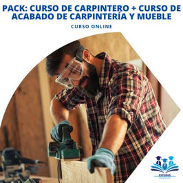 OFERTA! PACK: CURSO ONLINE DE CARPINTERO + CURSO ONLINE DE ACABADOS DE CARPINTERÍA Y MUEBLES (TITULACIONES CERTIFICADAS)