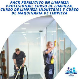 PACK FORMATIVO EN LIMPIEZA PROFESIONAL! CURSO DE LIMPIEZA EN EDIFICIOS Y ESPACIOS ABIERTOS + CURSO DE LIMPIEZA INDUSTRIAL + CURSO DE MAQUINARIA DE LIMPIEZA CON TRIPLE TITULACIÓN CERTIFICADA