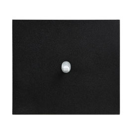 Interrupteur va et vient à levier en aluminium noir - levier blanc