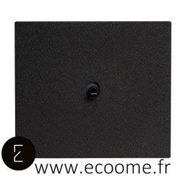 Poussoir à levier en aluminium noir