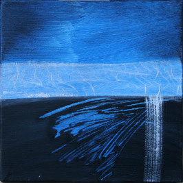 Série Bleue de 2006, technique mixte, Formats 20 cm x 20 cm, 250 € (hors expédition)