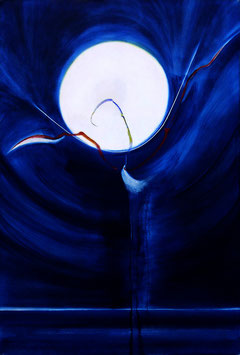 Corine Sylvia Congiu-2000-Lune-froide-195x130cm, acrylique sur toile 5400€