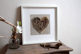 Framed Driftwood Heart